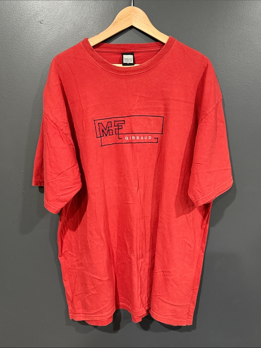 Marithe Francois Girbaud Red Short-Sleeve Logo Tee